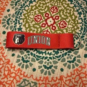 NWT Union University wristlet keychain
